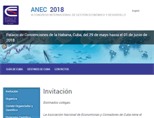 Tablet Screenshot of congresointernacionalanec.com